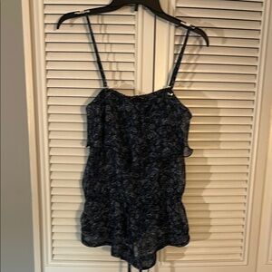 Express Blue Floral Top